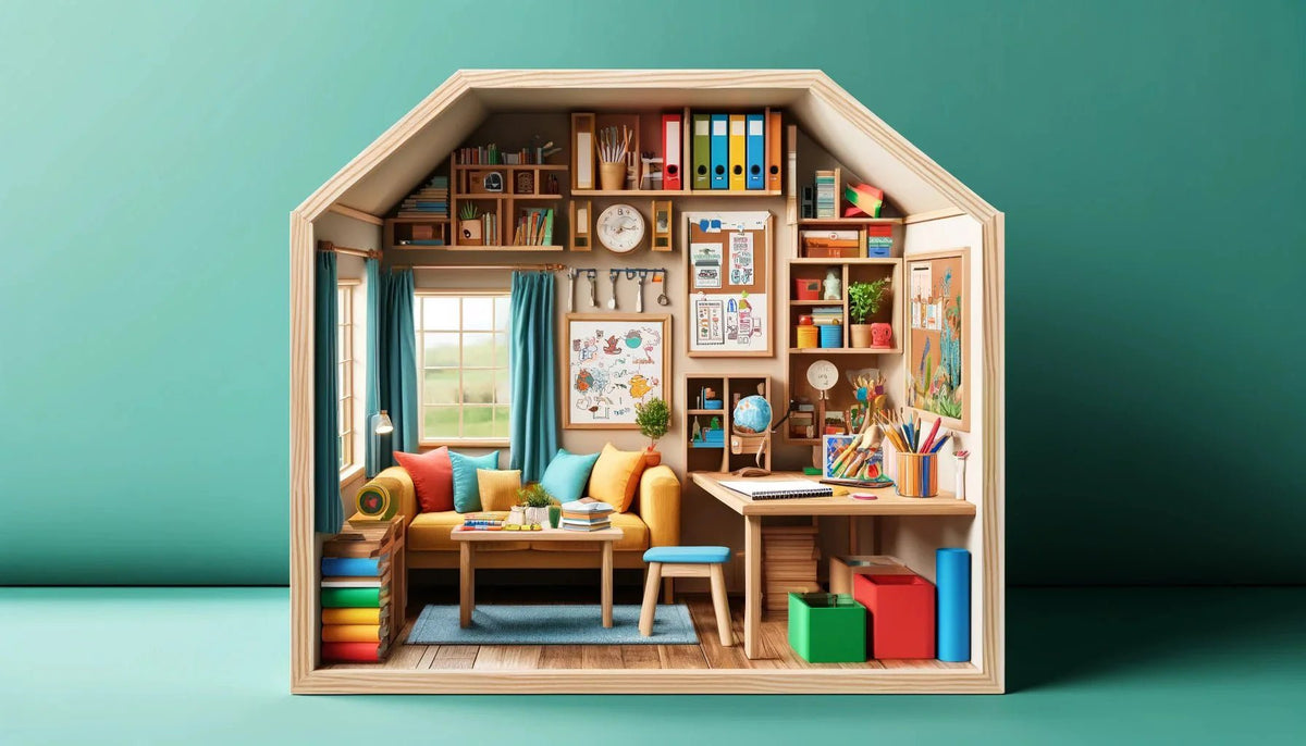 A Tiny Home Classroom: Homeschooling in a Compact, Customized Space - My Tiny Home Hub