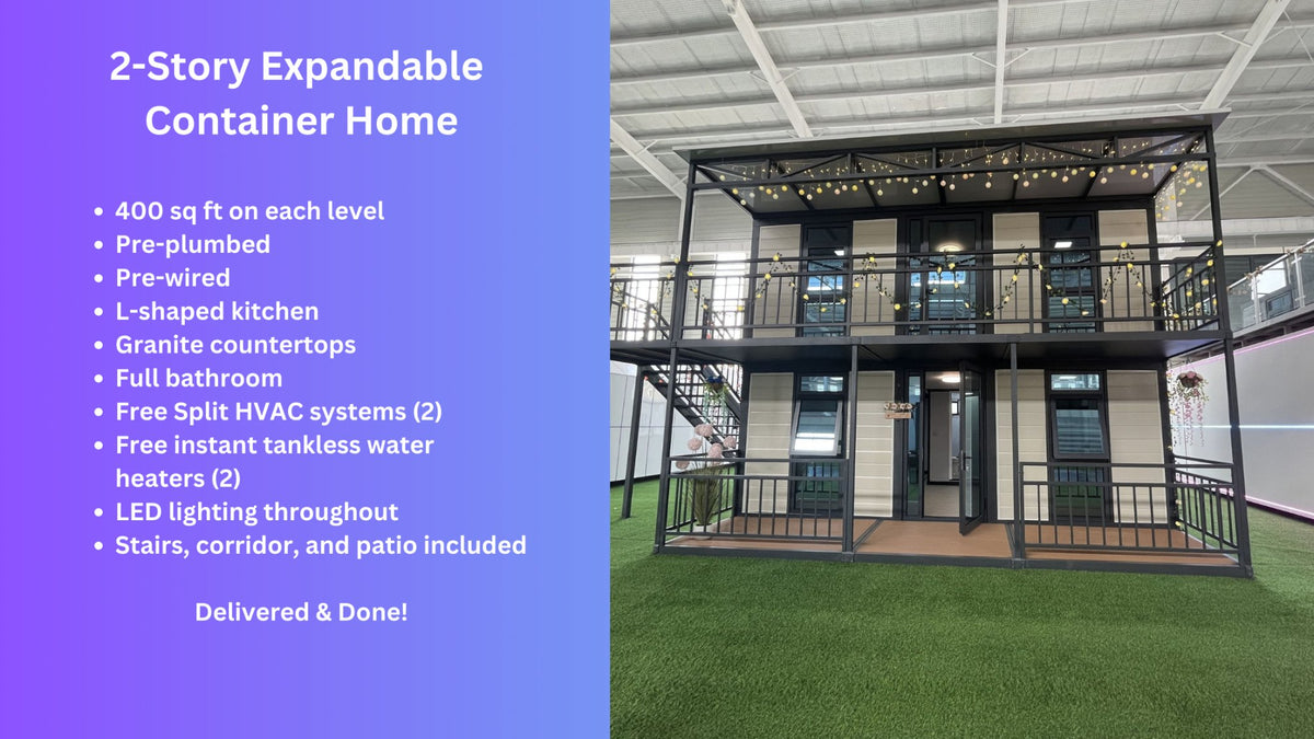 Introducing Our New Two-Story Container Home: The Ultimate in Versatility and Modern Living - My Tiny Home Hub