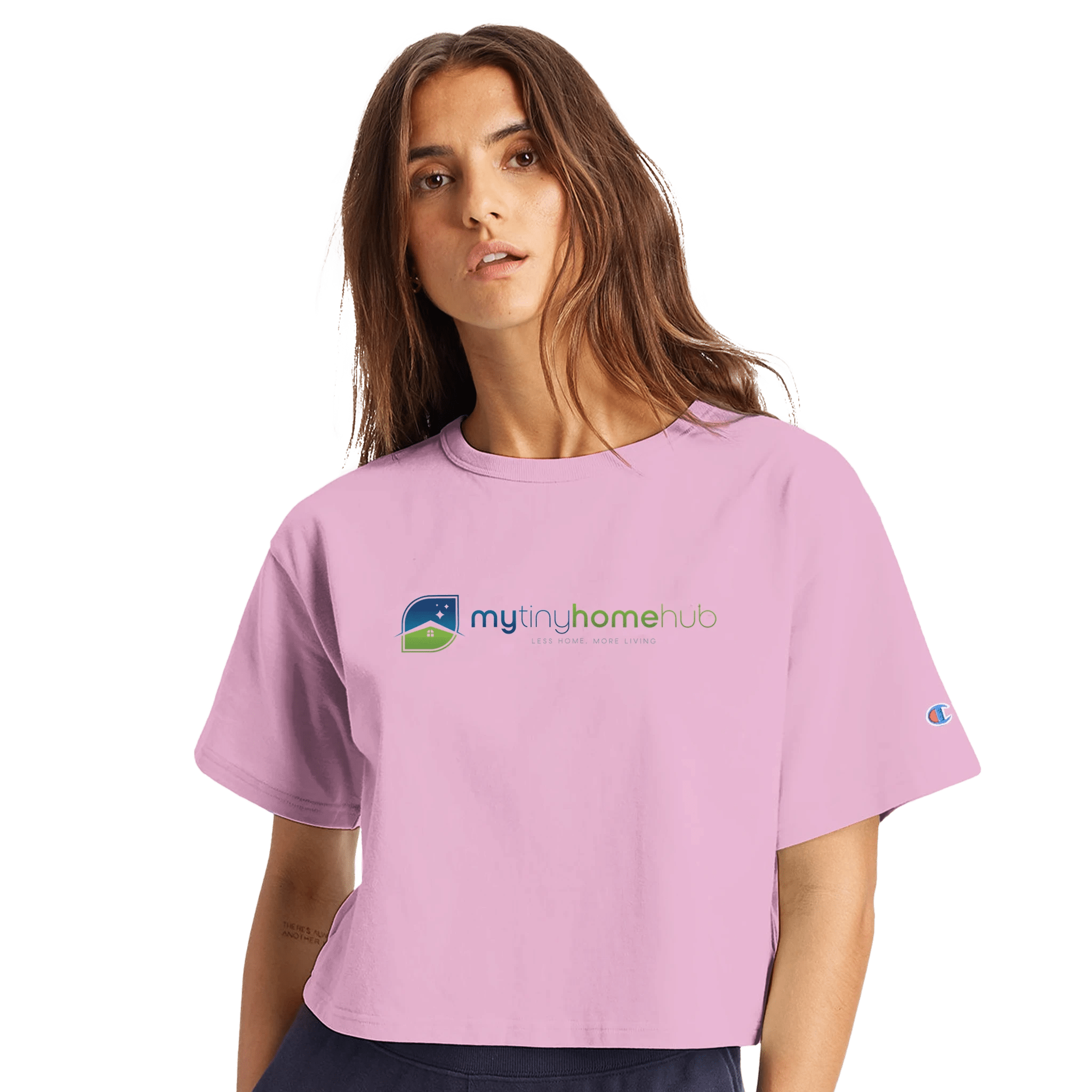 Women's Cropped Heritage Crewneck T-Shirt | Champion T453W - My Tiny Home Hub