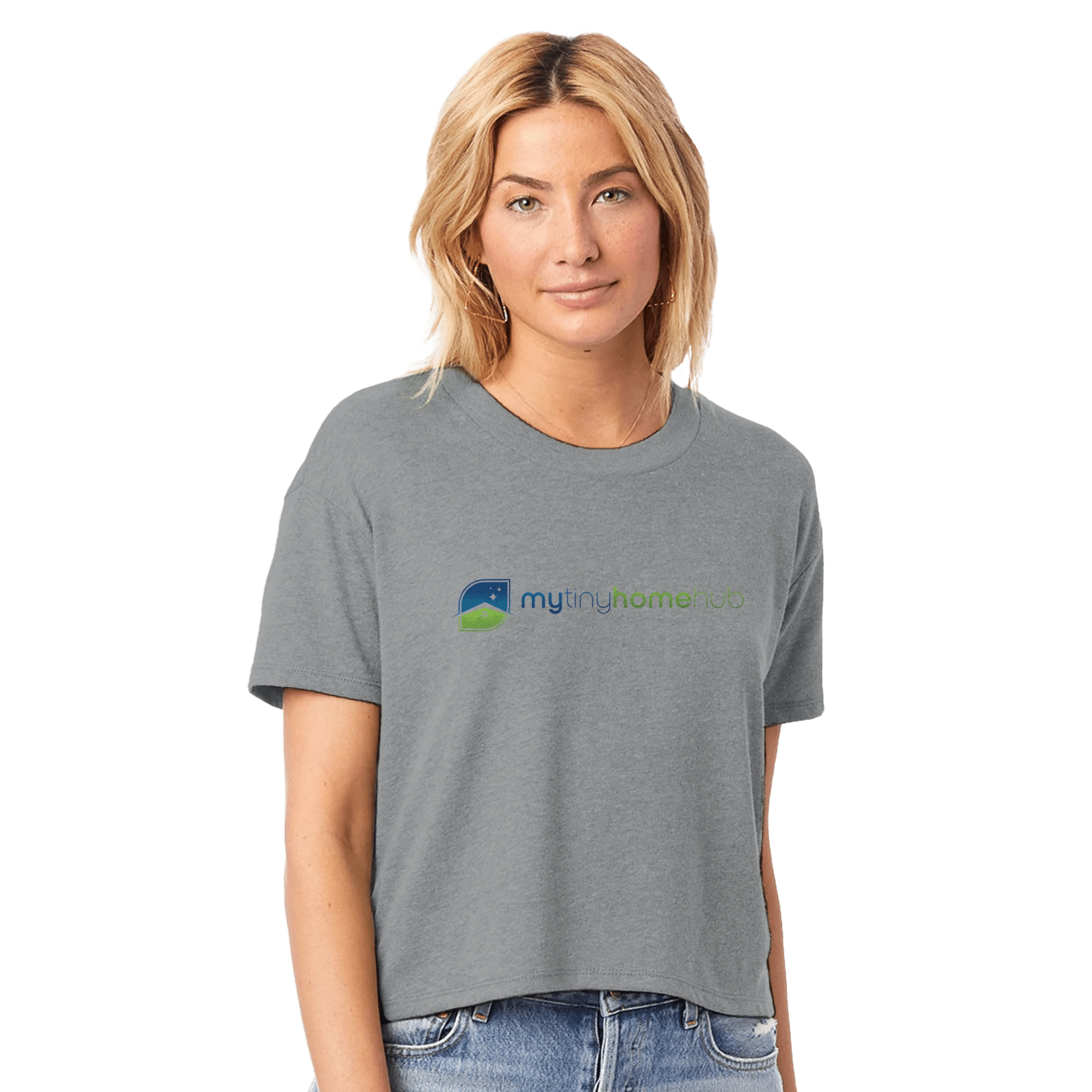 Women's Headliner Cropped Crewneck T-Shirt | Alternative 5114BP - My Tiny Home Hub