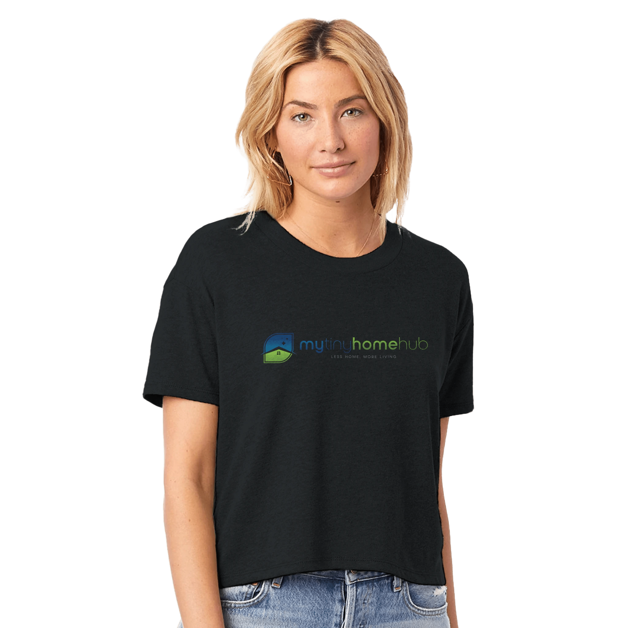 Women's Headliner Cropped Crewneck T-Shirt | Alternative 5114BP - My Tiny Home Hub